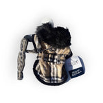 Brown Plaid Classic Dog Coat Harness with Matching Leash