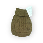 Combed Cotton Cable Knit Dog Sweater