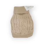 Combed Cotton Cable Knit Dog Sweater