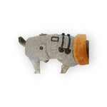 Grey Herringbone Dog Coat with Leash