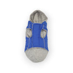 WEEKENDER QUILTED SWEATSHIRT DOG HOODIE Blue