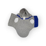 WEEKENDER QUILTED SWEATSHIRT DOG HOODIE Blue
